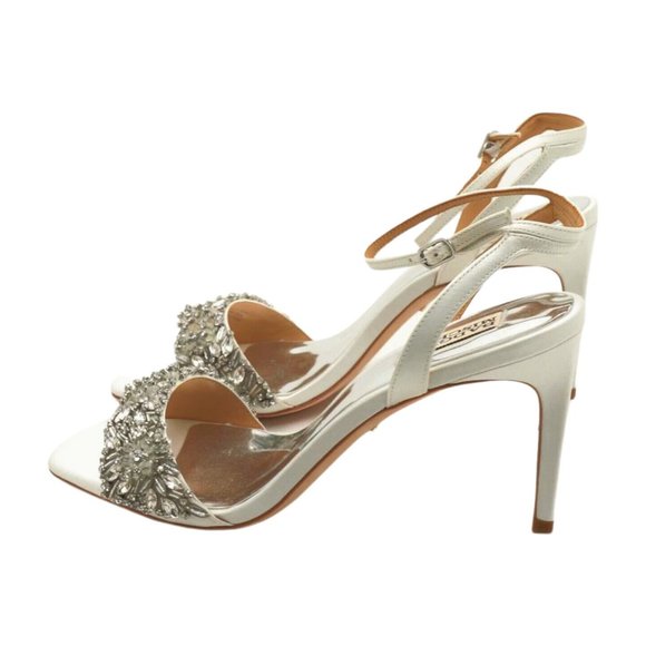 Badgley Mischka Women's Rider Heeled Sandal, Soft White, 9.5 - Picture 5 of 7